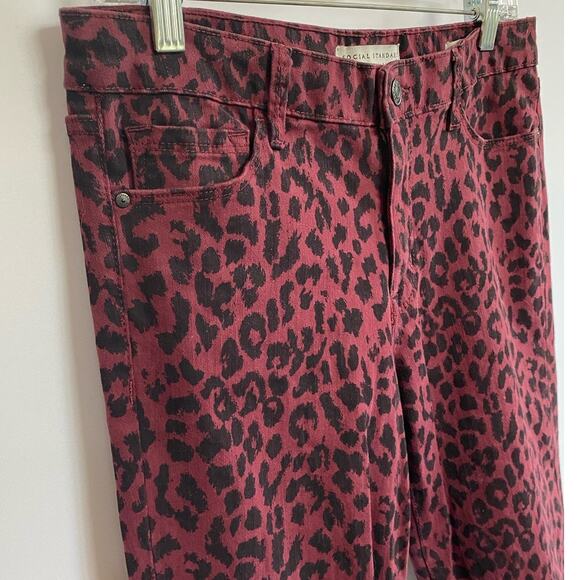 Sanctuary -The Social Standard - Skinny Ankle Jean Red Cat 6 X 26 - Picture 12 of 13